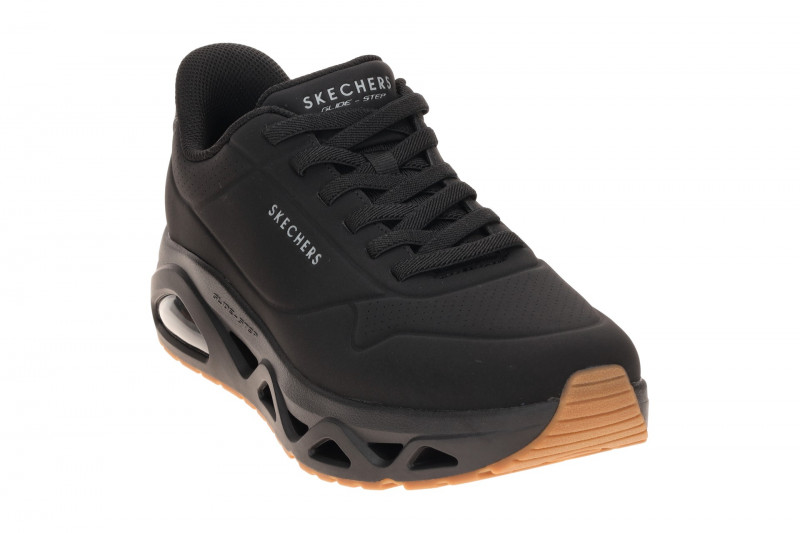 Skechers Uno Glide Step Schuhe Sneakers schwarz Herren Slip Ins 183420