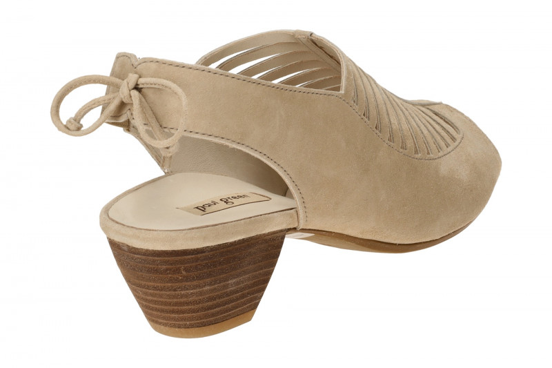 Paul Green Sandaletten beige Samt Velour 6589