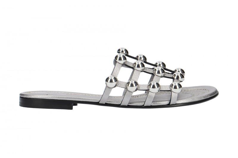 K&S Elle Pantolette grau metallic
