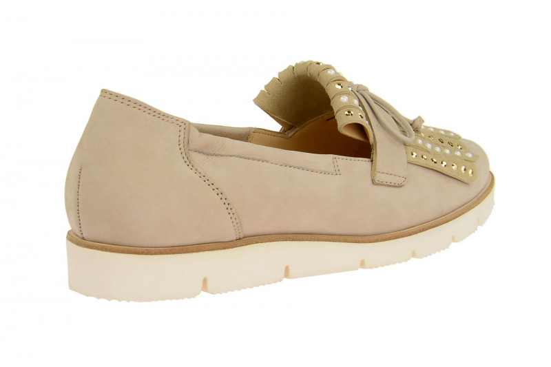 Paul Green Slipper grau beige Nubuck 2176