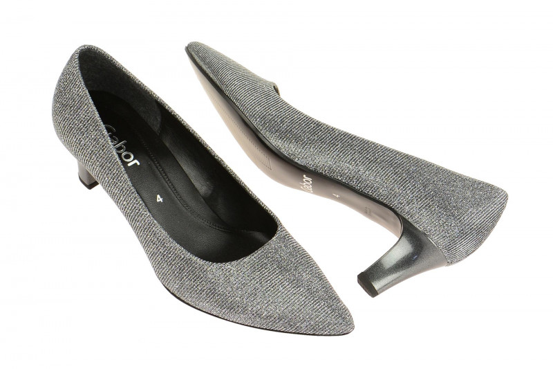Gabor Pumps silber grau effekt 71.250.69