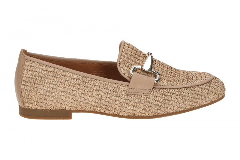 Gabor Slipper Loafer braun sand Bast 85.214.44