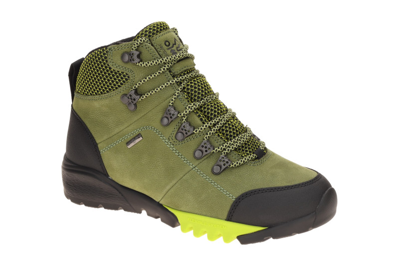 Waldläufer Amiata Stiefelette grün olive H-Weite wasserdicht