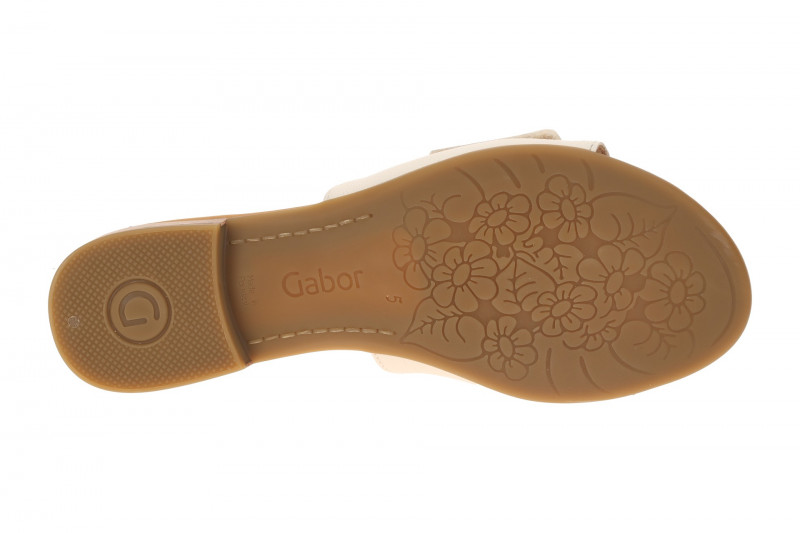 Gabor elegante Pantolette beige Glattleder 82.791.52