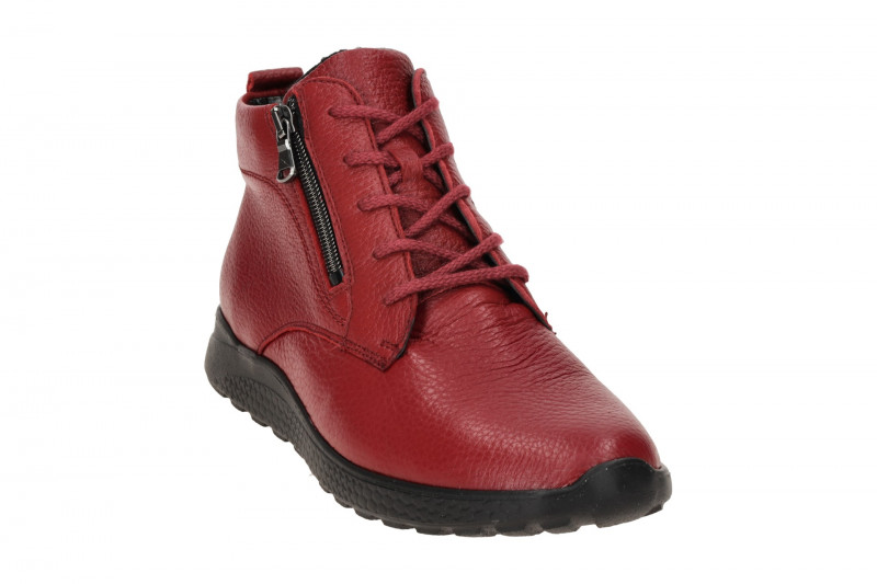 Waldläufer Alina Stiefelette rot rubin H-Weite dünn gefüttert 778807