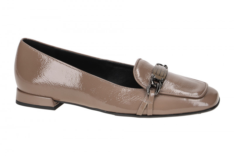 Högl Caroline Damen Ballerina Loafer taupe Lack 1725