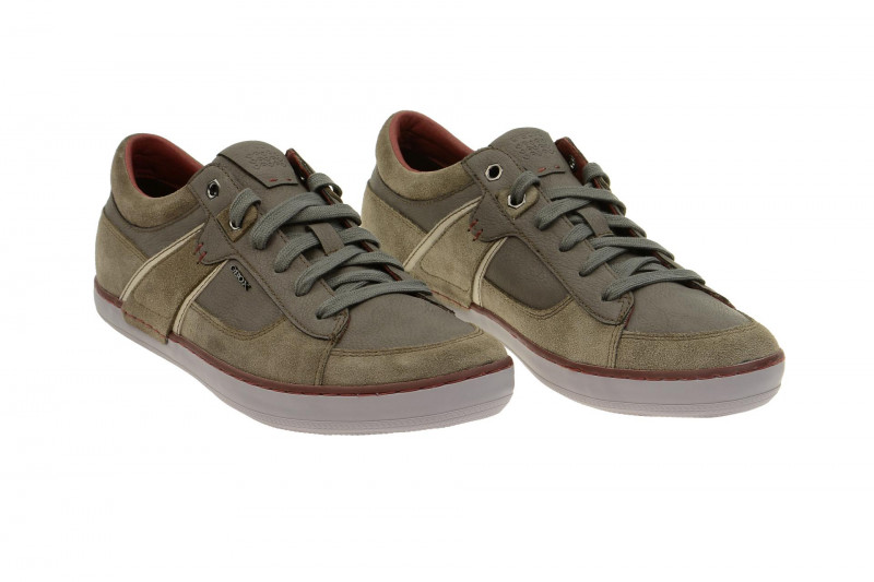 Geox Box Schuhe grau beige - U44R3C