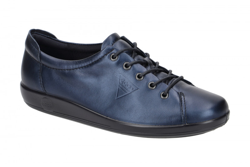 Ecco Soft 2 Schuhe blau metallic
