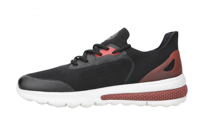 Geox Spherica Actif Schuhe Slipper schwarz rot U35BAA