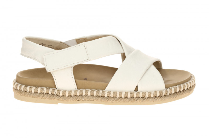 Gabor Sandale weiß latte Nappa Kreuzriemen 83.781.20