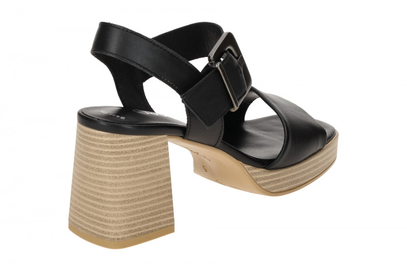 Gabor Fashion Plateau Sandalette schwarz Nappa 44.780.27