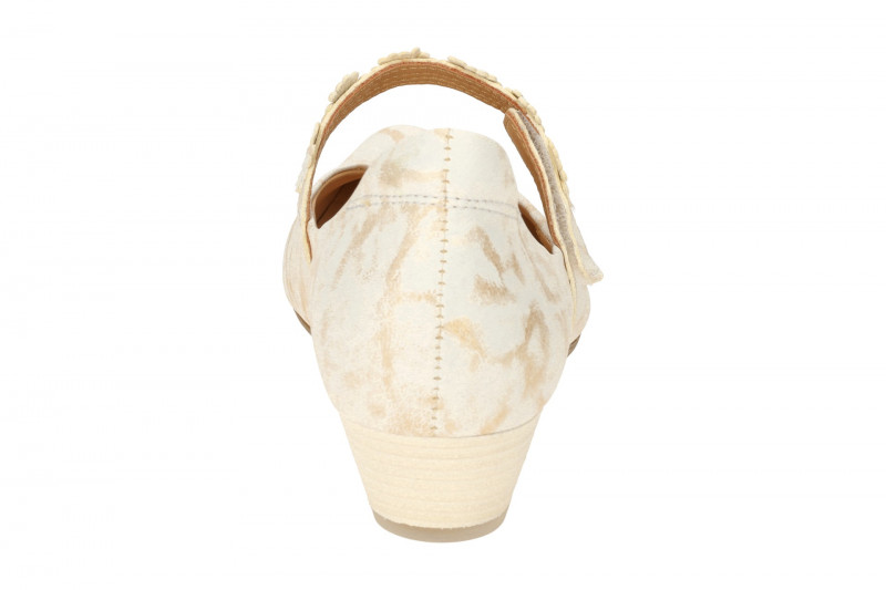 Think Aida Riemchen Pumps weiß gold