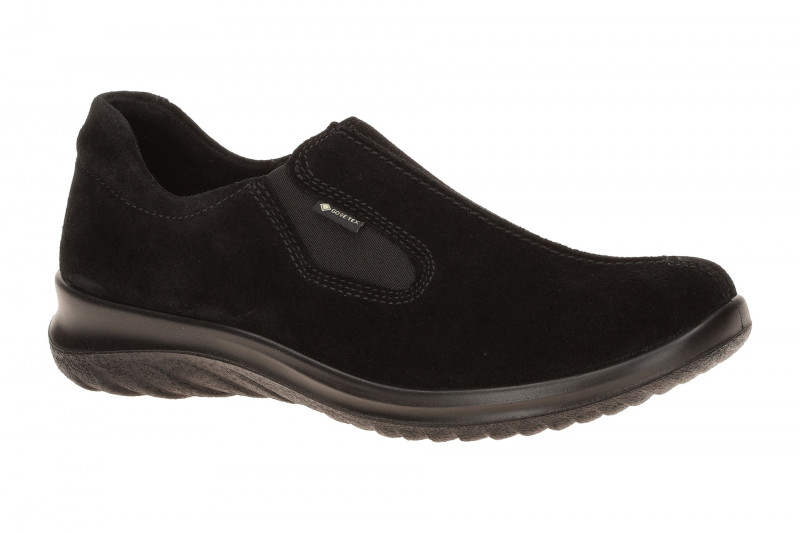Legero Softboot Schuhe Slipper schwarz Velour GORE-TEX