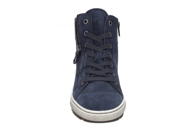 Gabor Stiefelette Mid-Sneakers blau Velour 93.754.16