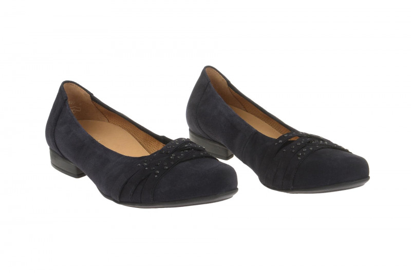 Gabor Florenz Pumps blau Velour 42.634.26