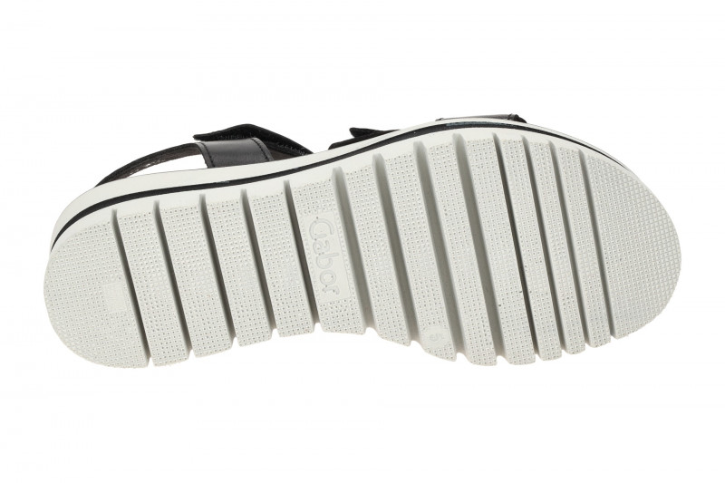 Gabor Plateau Sandalen schwarz Leder Mix 64.620.37