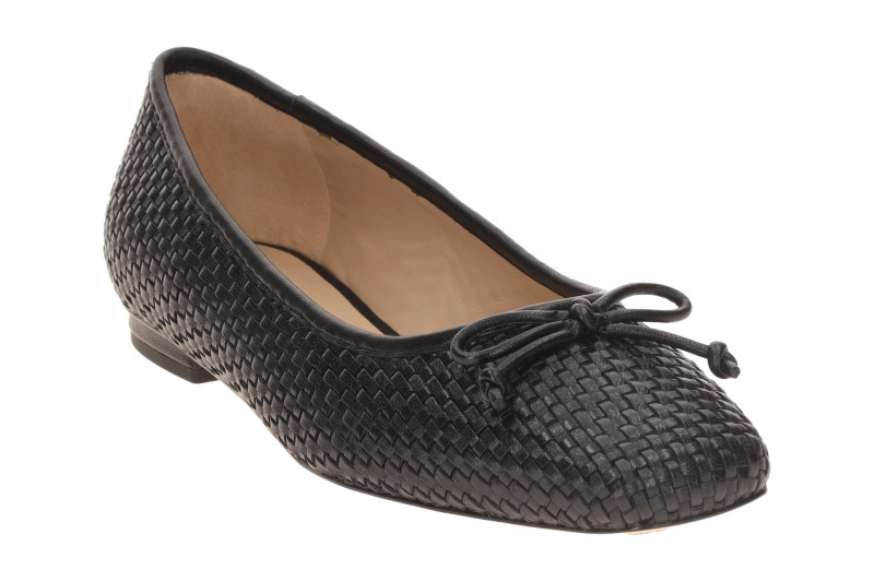 Peter Kaiser Ballerina schwarz Nappa geflochten 72182