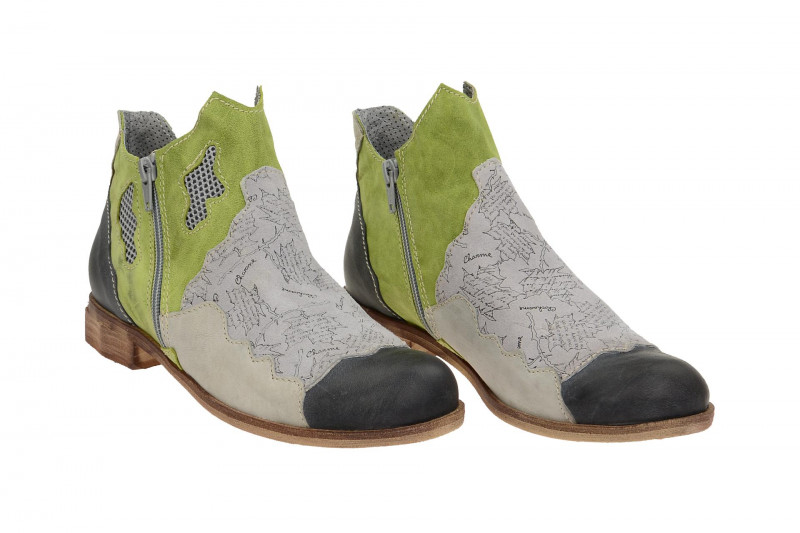 Charme Stiefelette blau grau grün Gr 36 - 0257-E