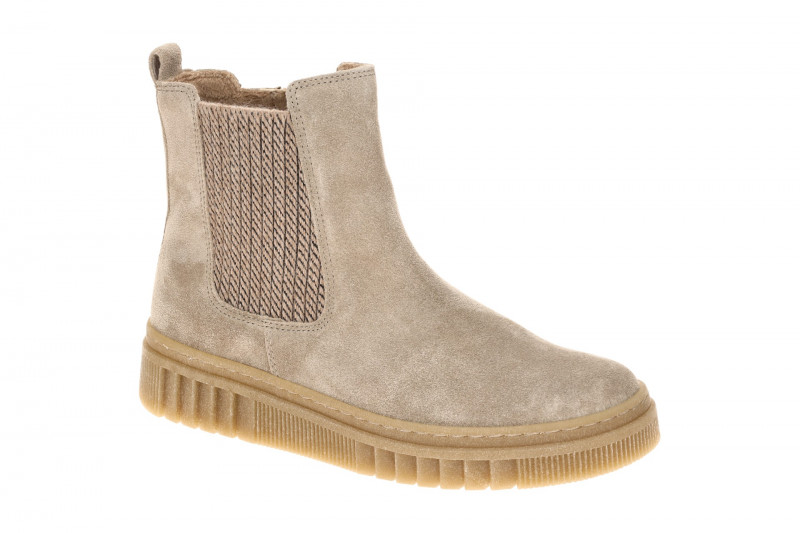 Gabor Stiefelette grau Chelsea Boots Velour 8008.03.005