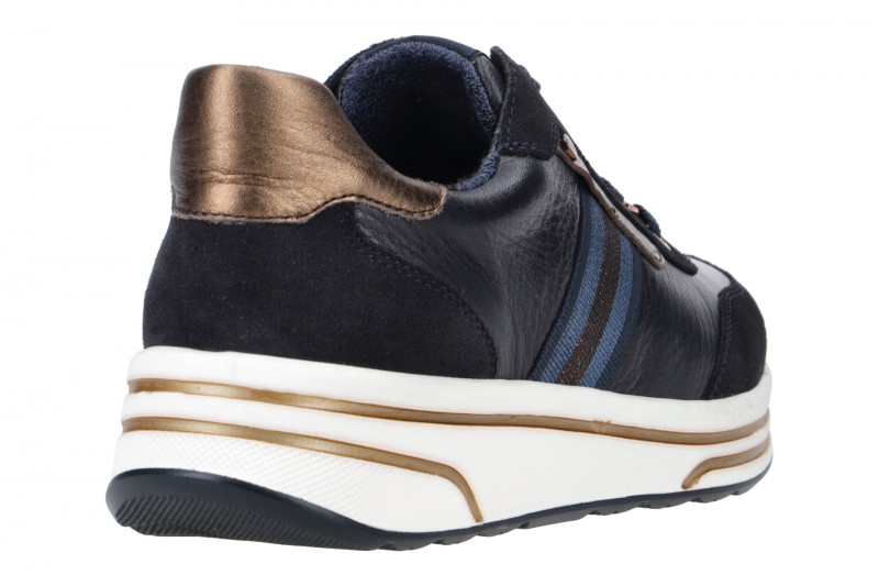 ARA Sapporo Schuhe Damen Sneaker blau braun 12-32442