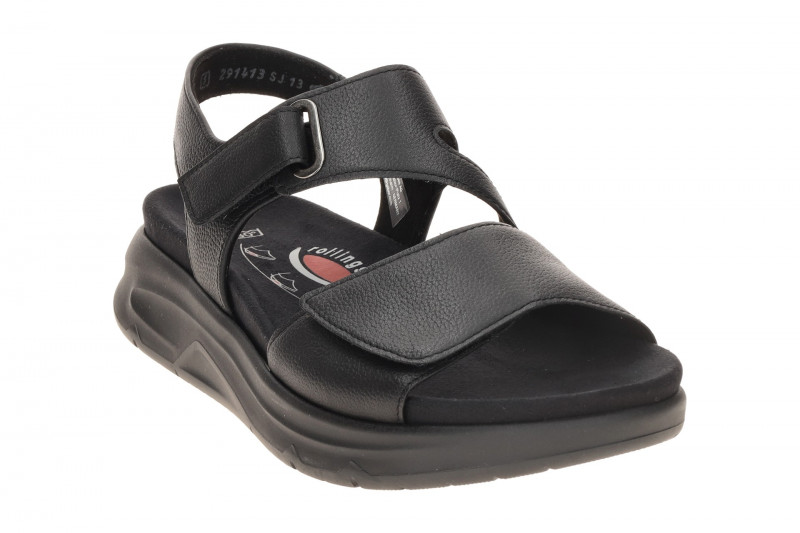Gabor RollingSoft Sandale schwarz uni Glattleder 86.885.57