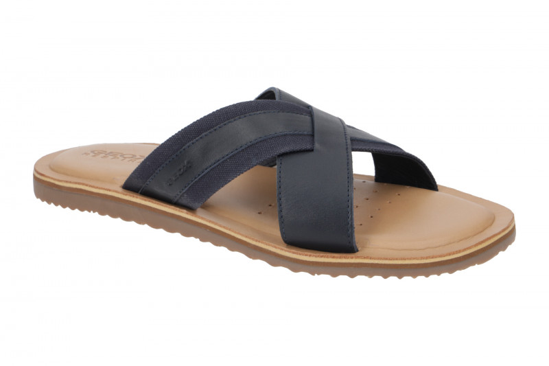 Geox Artie Herren Kreuz Pantolette blau navy