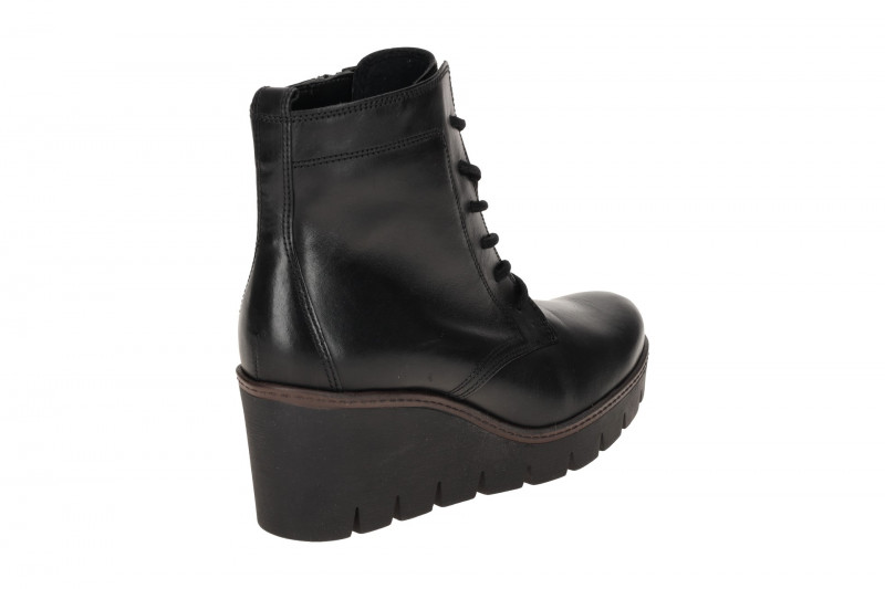 Gabor Fashion Keil Stiefelette schwarz Lace Up 54.781.27