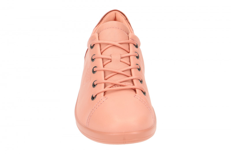 Ecco Soft 2 Schuhe rosa Damen Schnürer