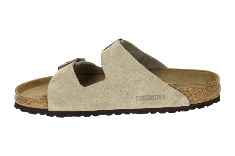 Birkenstock Arizona BS Pantolette grau taupe Normal Weit 51461