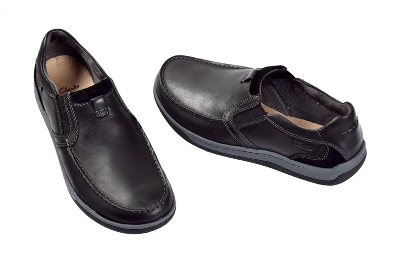Clarks Schuhe Reeder Step in schwarz Slipper 20356947