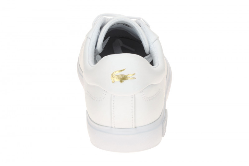 Lacoste Powercourt Schuhe Sneakers weiß gold Damen 124