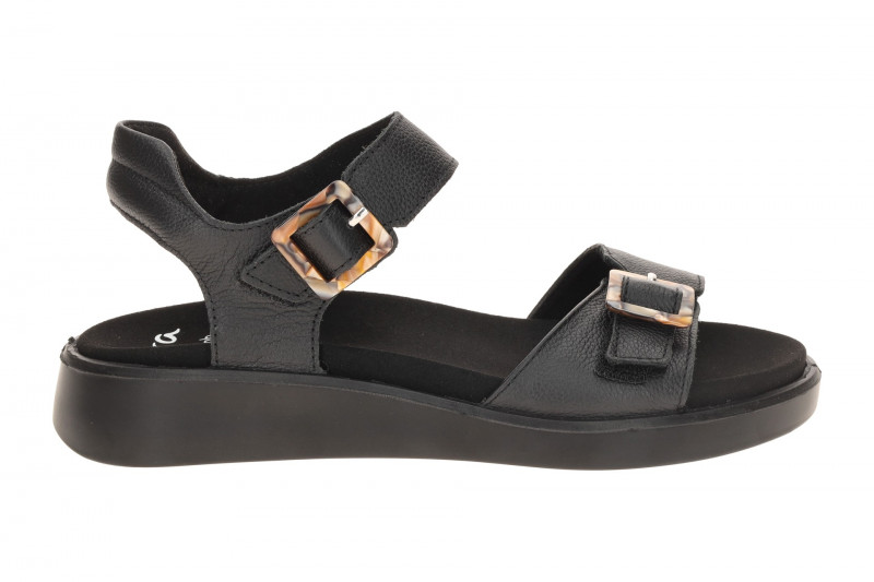 ara Madeira Sandale schwarz H-Weite Klett 12-21402