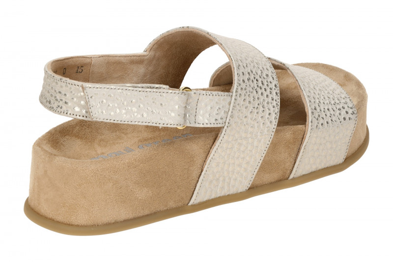 Paul Green Plateau Sandale grau gold metallic 6159