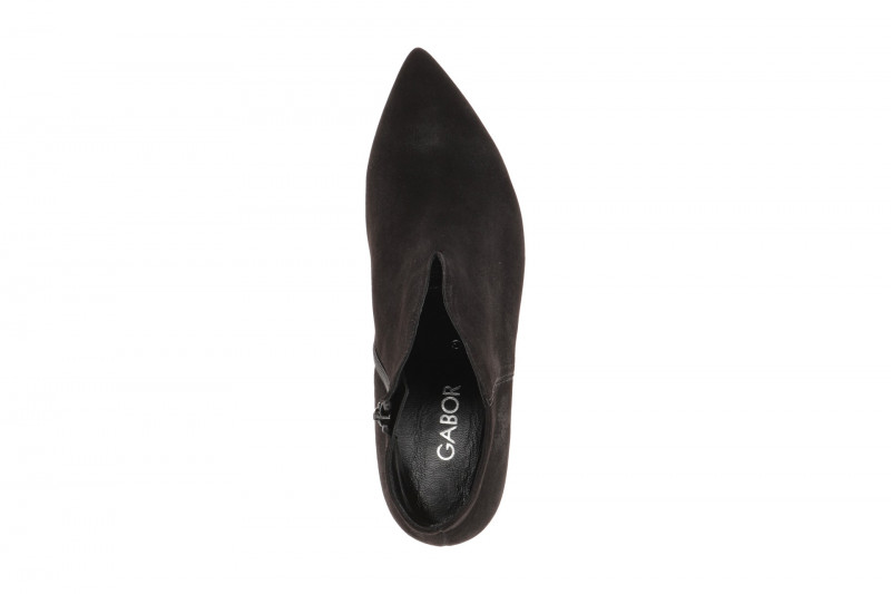 Gabor Stiefelette schwarz V-Schnitt High-Heels 8017.01.006