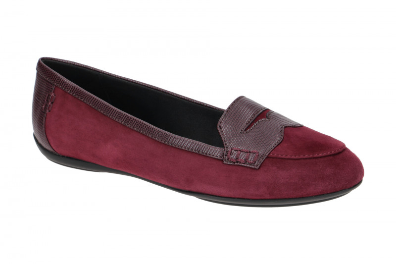 Geox Charlene Slipper Ballerinas dunkelrot D16Y7A