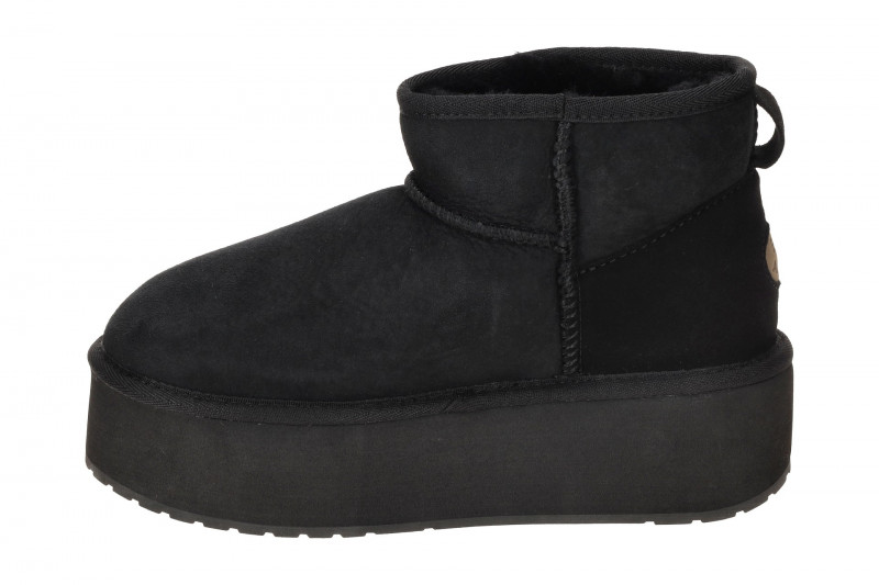 EMU Stinger Micro Flatform Stiefel schwarz Plateau Boots