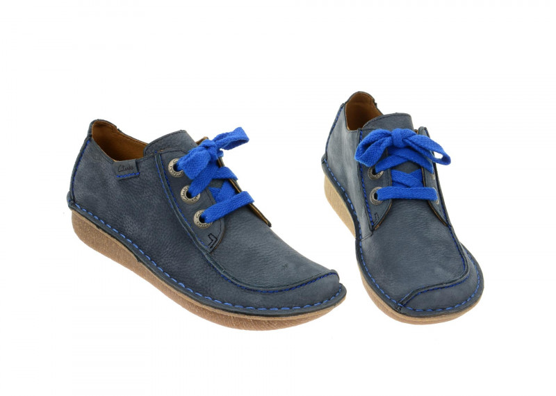 Clarks Funny Dream Schuhe blau Nubuck 26105914 4