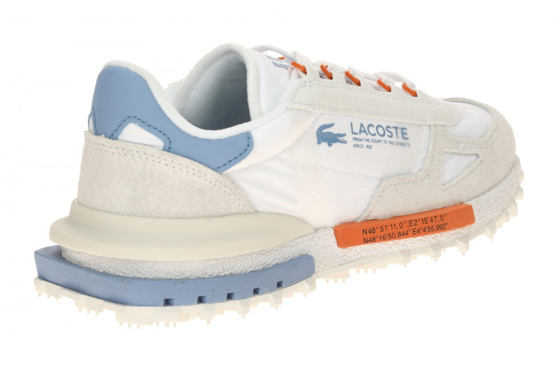 Lacoste Elite Active Sneakers Schuhe weiß blau 0042
