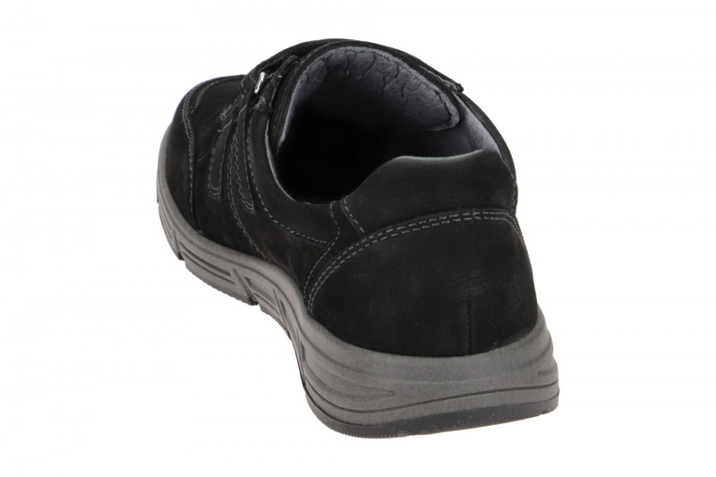 Waldläufer Haslo Schuhe Herren schwarz Klett Nubuck 323301