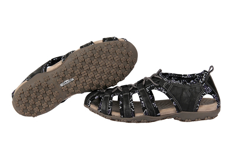 Geox Sand.Strel Damen Sandale schwarz