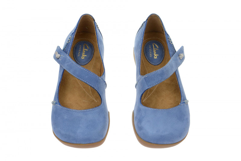 Clarks Felicia Plum Schuhe blau Slipper 26106565