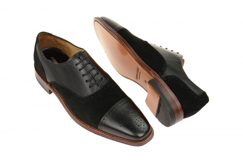 Gordon & Bros Schuhe Lucquin schwarz Leder kombi 2830-I
