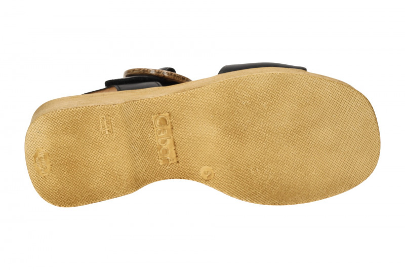 Gabor Fashion Plateau Sandalette schwarz Nappa 64.520.27