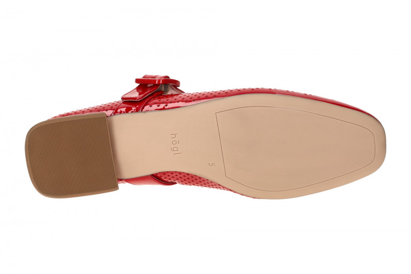 Högl Dolly Ballerina rot Lack gelocht 0964