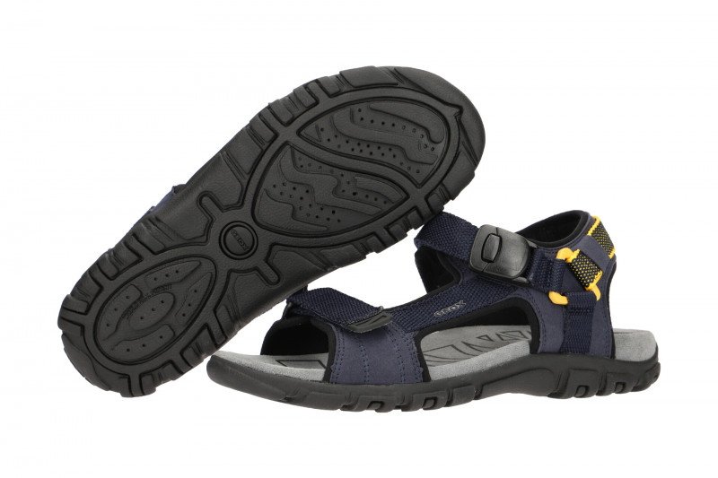 Geox Sandale Strada blau gelb U9224B