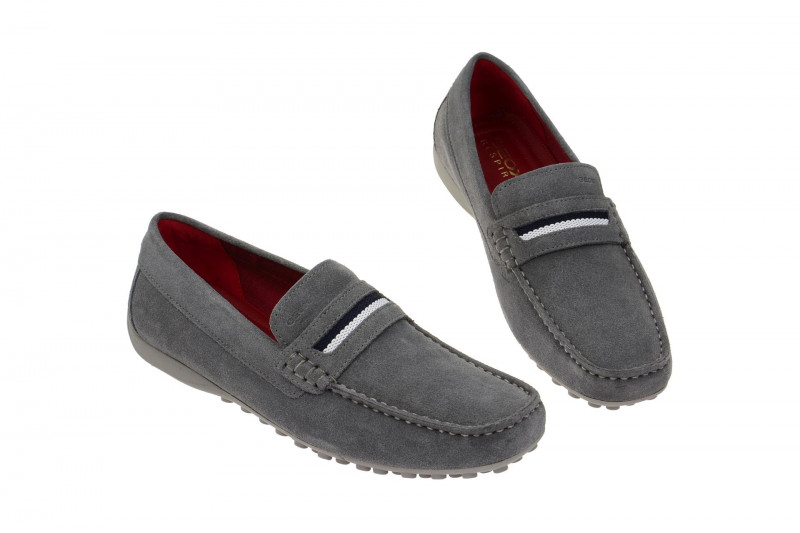 Geox Snake Schuhe Mokassin grau U5207A