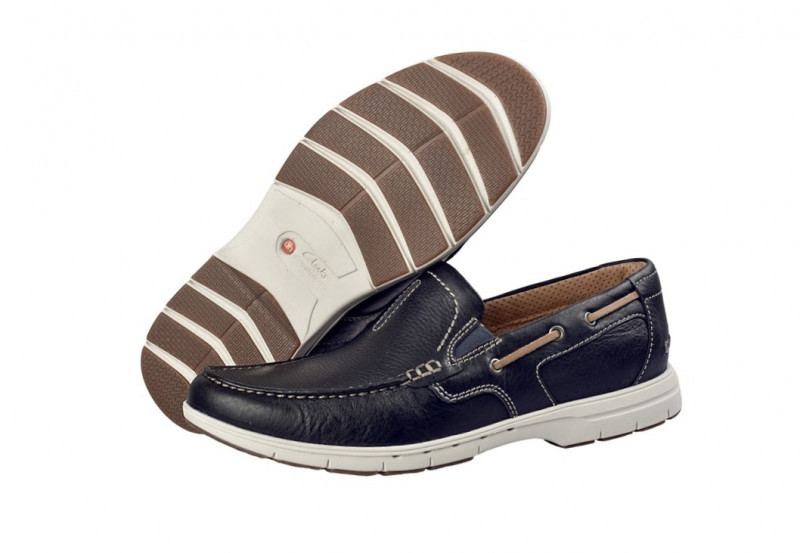 Clarks Slipper Unnautical Bay blau navy Gr 41.5