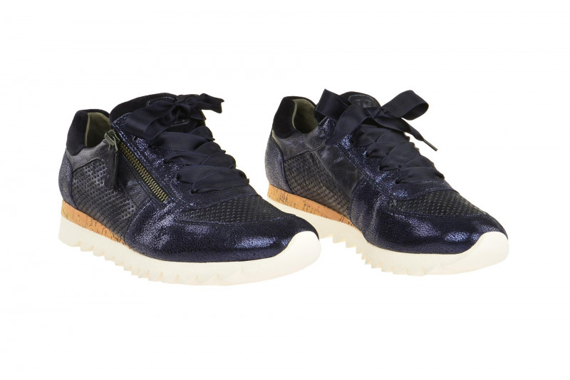 Paul Green Schuhe Sneakers blau metallic 4650