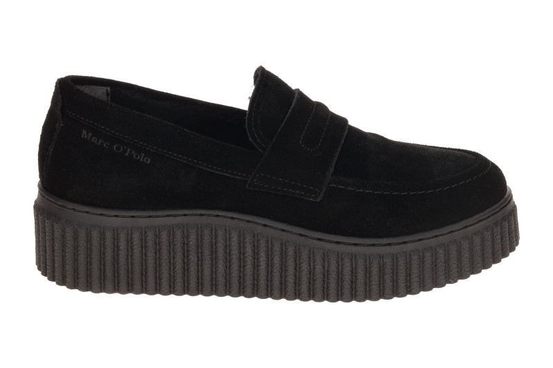 Marc O´Polo Bianca Schuhe Slipper schwarz Plateau Loafer 15271