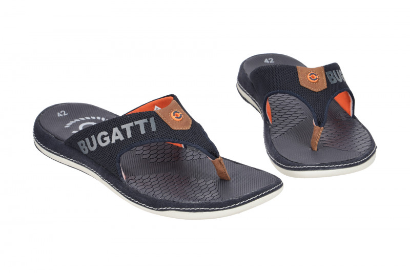 bugatti Branson Zehentrenner Pantolette blau 73582